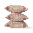 thumbnail image 3 of HomeRoots 411990 Coussin Décoratif en Daim Boho 20 Po., Rouge, Jaune & Aqua Foncé, 3 of 3