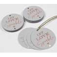 thumbnail image 4 of Inkdotpot Pack Of 100 Let Love Sparkle Wedding Favor Paper Tags Craft Real Rose Gold Foil Hang Tags, 4 of 6