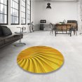 thumbnail image 4 of Ahgly Company Machine Washable Indoor Rectangle Transitional Deep Yellow Area Rugs, 8' x 12', 4 of 7