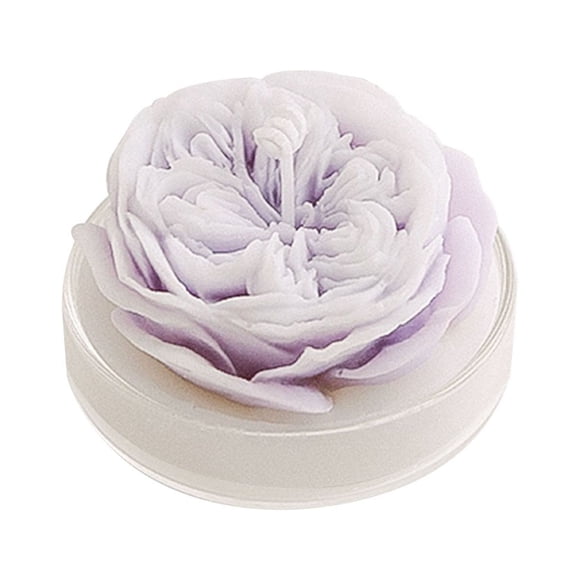 Binwennn Taper Holder Rose Flower Shaped Scented Candle Handmade Aroma Soy Wax Decorative Candle Table Photo Prop Birthday Prefect For Meditation Stress Boosting Bath Yoga Day