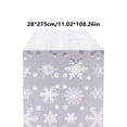 thumbnail image 3 of Chmadoxn Décorations de Noël, Ornements de Noël, Flocons de Neige Chemin de Table de Noël Tissu Velours Chaud Polyester Drapeau de Table Année Imprimé Fête de Noël Rassemblement Drapeau de Table Housses de tables, 3 of 6