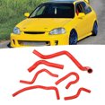 thumbnail image 4 of 6Pcs Silicone Radiator Coolant Hose Kit for  Type R EK EG B16A B18C B20B 1992-2000, 4 of 7