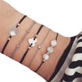 thumbnail image 4 of MesaSe Stackable Bracelets Multilayer Boho Bracelet Sets Beads Metal Chain Rope Adjustabl Bracelets For Women Elastic Rope Charm Bangle Bracelet Best Women Teen Girls, 4 of 6