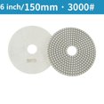thumbnail image 1 of 6 Inch 150Mm Dry/Wet Diamond Polishing Pads Flexible Grinding Discs For Granite, 1 of 2