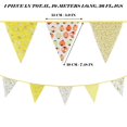 thumbnail image 3 of 33 Ft Vintage Flower Fabric Bunting Banner 36 Triangle Flag For Party Decor, 3 of 9