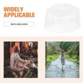thumbnail image 3 of OULII 8Pcs Stylish Clear Waterproof Rain Bonnet Plastic Hat for Versatile Outdoor Activities, 3 of 7