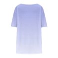 thumbnail image 4 of Plebaso Hauts pour Femmes Grande Taille Manches Courtes Blouses Plissées Décontractées Col Rond Été Tuniques Amples, 4 of 6