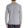 thumbnail image 4 of KIHOUT Spring Winter Sweatshirts for Men, Men Long-Sleeve Beefy Muscle Basic Solid Pure Color Blouse Tee Shirt Top Long Sleeve Round-Neck Blouses &, Size S-2XL, 4 of 5
