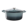 thumbnail image 1 of Crock-Pot Artisan 7 Qt Enameled Cast Iron Dutch Oven W/Lid, Slate Grey, Oval, 1 of 5