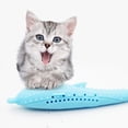 thumbnail image 4 of Big Clearance! Cat Fish Shape Toothbrush Toy With Catnip Pet Eco-Friendly Silicone Molar Stick Teeth Cleaning Toy For Cats, 4 of 6