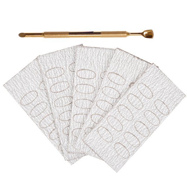 Shisuyan Nail Cleaner Golden Stainless Steel 1 Set 5.2x0.2in
