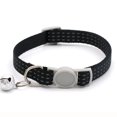 thumbnail image 1 of 5Pack Reflective Breakaway Cat Collars with Bell Safety Buckle Nylon Adjustable Kitten Collars Black, 1 of 6