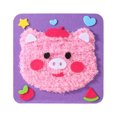 thumbnail image 1 of DIY Embroidery Doll Set For Kids Sewing Arts And Crafts Kit Easy To Do Cartoon Animal Sewing Projects Yarn Board Animals Stickers Hands On Activities 1pc, 1 of 3
