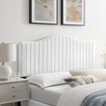 thumbnail image 2 of Modway Brielle Channel Tufted Performance Velvet Full/Queen Headboard in White, 2 of 11