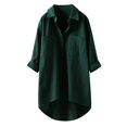 thumbnail image 1 of Women‘s Casual Linen Blouses Tops Long Sleeve Button Down Shirts, 1 of 6