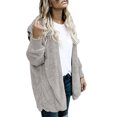 thumbnail image 3 of Innerwin Manteau à Capuche pour Femmes, Veste d'Hiver Chaude à Manches Longues, Gris 4TG, 3 of 6
