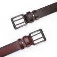 thumbnail image 3 of QUETO Ceinture décontractée à double griffe pour hommes, 3 of 5
