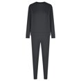 thumbnail image 4 of Timegard Ensembles 2 Pcs pour Femmes Col Ras du Cou Haut à Manches Longues Pantalon de Course Tenues d'Automne Confortables avec Poches, 4 of 6
