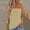 Q-Yellow, variant on Rinsvye Sleeveless Plus Tee Tops 4X Women Clothes Loose Blouse Linen Women 4X Workout Clothes for Women Vintage Size Vest Solid Active Crop Tops Women Casual Women's Blouse