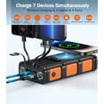 thumbnail image 2 of GOODaaa Banque d'Alimentation Chargeur Sans Fil 45800mAh Manivelle Intégrée et 4 Câbles 15W Charge Rapide Banque d'Alimentation 7 Sorties et 4 Entrées Chargeur Solaire Portable, SOS/strobos/lampes de Poche Robustes, Boussole, 2 of 5