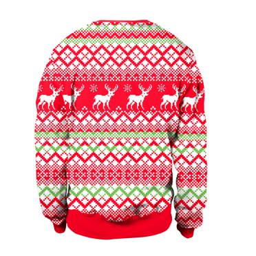 XZNGL Ugly Christmas Sweater Men Christmas Clothing Casual Loose Tops Christmas Day Long Sleeve Round Neck Sweater Long Sleeve for Men Ugly Sweater Christmas