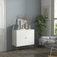 thumbnail image 2 of HOMCOM Storage Cabinet with Double Doors Freestanding Accent Cabinet, White, 2 of 10