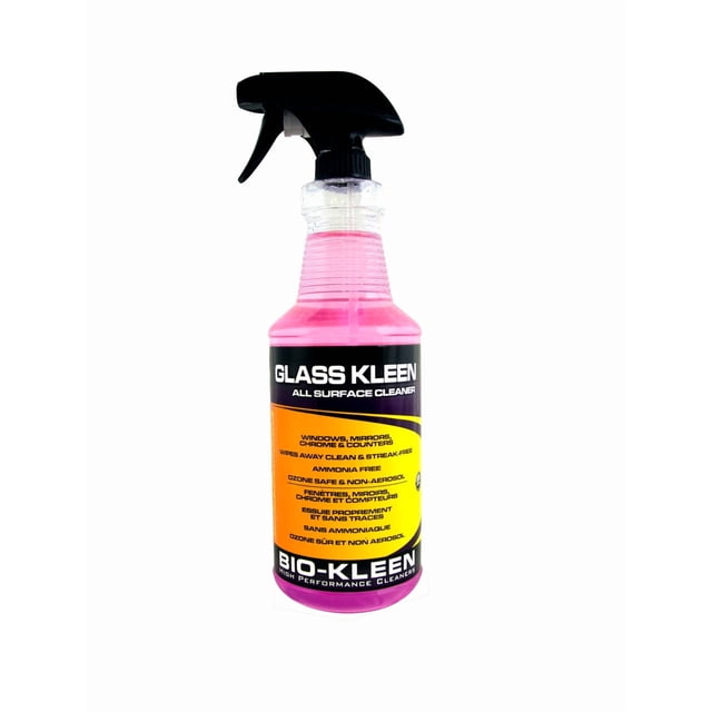 Bio-Kleen Glass Cleaner M01307 Glass Kleen; Use To Clean Windows/Mirrors/Glass Surfaces; 32 Ounce Spray Bottle; Single