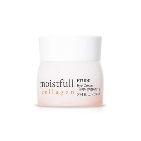 ETUDE Moistfull Collagen Crème pour les Yeux 28ml(0.94 fl.oz) (21AD) / Soins de la Peau Crème Hydratante pour le Visage et les Yeux de Nuit / Crème Hydratante au Collagène pour les Yeux / Cos Coréen
