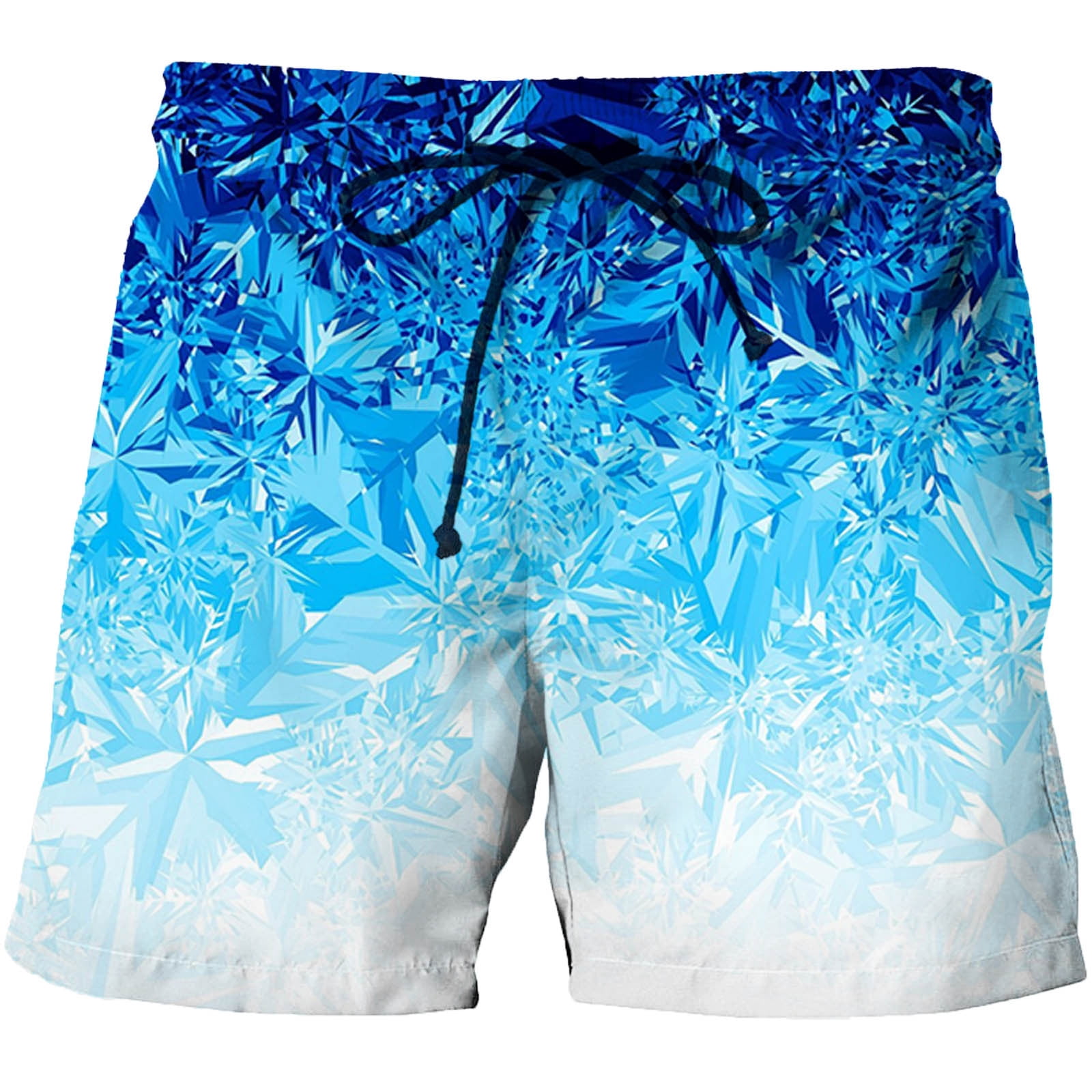 Maillots de Bain pour Hommes à Séchage Rapide Imprimés, Shorts de Bain Courts avec Doublure en Maille