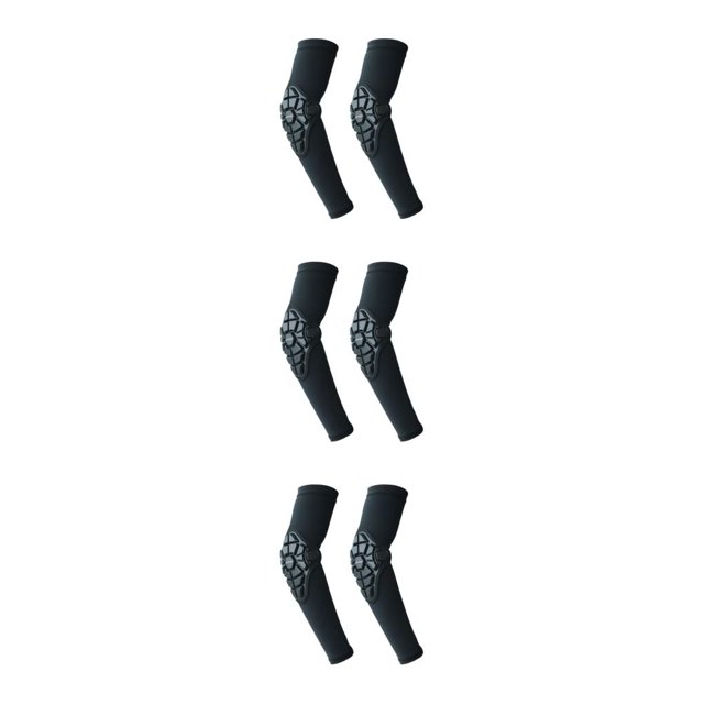 Maytalsory 1/2/3/5 2pieces Ventilation Elbow Support For Breathable Comfort In Sports Lightweight black M 3PCS