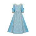 thumbnail image 1 of UPPADA Costumes Gothic pour Femmes à Manches Longues Victorian Dresses Robe Corset Grande Taille Robe Maxi Fluide Robe de Fête Robe Cocktail Robe Lacée Robe de Mascarade Jolies Robes de Bal Aubaines Quotidiennes Liquidation, 1 of 4