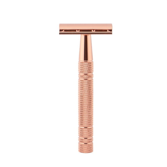 Jinsinto Rose Gold Women's Safety Razor with Stand - Metal Women's Razor - Safety Razor - Women's Shaving - Manual Shaving