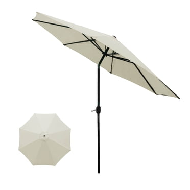 EGNMCR Garden Umbrella Outdoor Stall Umbrella Beach Sun Umbrella Replacement Cloth 118 Inch Diameter With 8 Bones Sports sheath