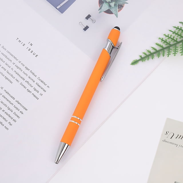 EGNMCR Aluminum Rod Pen Spray Adhesive Click Pen -use Screen Business Student Writing Ballpoint Pen 10pc 10ml ballpoint pen