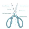 thumbnail image 2 of Generic Nordic Pink Multi-Purpose Kitchen Shears - Stainless Steel Heavy-Duty Poultry Scissors with Card Slot, Ergonomic Handle, and Protective Cover for Meat, Fish, Herbs, and More, 2 of 6