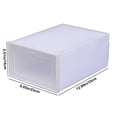 thumbnail image 3 of Birdeem Plastic Storage Drawers,Plastic Storage Drawers,Transparent Plastic Shoe Box Organizer Large Peach Shoe Box Flip Drawer Shoe Box Household Shoe Box Thick Storage Boxes,Organizers and Storage, 3 of 6