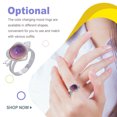 thumbnail image 4 of Mood Rings Changeable Color Temperature Emotion Feeling Fashion Cute Costume Props Multiple Shapes Christmas for Women Men Gift random, 4 of 6