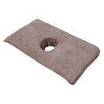 thumbnail image 4 of Tachiuwa Serviette de Table de Massage Oreiller de Visage Serviette avec Trou Lavable Réutilisable Protecteur de Peau Café, 4 of 9