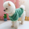 thumbnail image 4 of Dog Sweaters for Small Dogs Girl Daisy Style Plush  Neck Flowers Sweater cotton Pet Sweater Yellow, 4 of 6