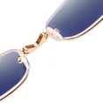 thumbnail image 3 of Foldable Bifocal Reading Glasses with Blue Light Protection - Gold Frame, Protective Case Included (200 Degrees, Dual-Focus Anti-Blue Light Lenses), 3 of 6