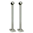 thumbnail image 2 of 2pcs Stainless Steel Wardrobe Pipe Lever Rod Holder Socket Closet Lever Support Curtain Rod Brackets 400mm, 2 of 8