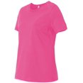 thumbnail image 3 of Bella Canvas 6400 - Relaxed Short Sleeve Jersey T-Shirt, XL, Berry, 3 of 5