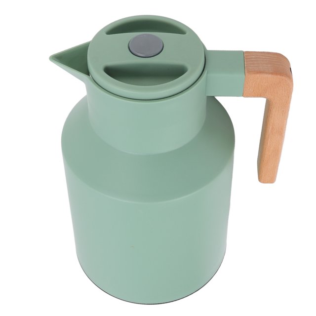 1L Large Capacity Coffee with Wide Beech Wood Handle, 12h Thermal Insulation, Detachable Design for Easy Cleaning