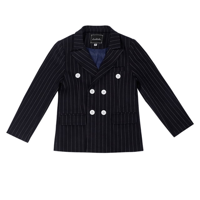 MIASHUI Ensemble de Complet Formel pour Garçons Veste Costume Enfants Imprimé à Carreaux Ensemble de Tenue, Blanc, 7-8 Ans