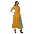 thumbnail image 3 of Moomaya Robe de Soirée à Manches Courtes en Viscose Style Santoon à Encolure Dégagée pour Femmes, 3 of 4