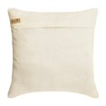 thumbnail image 3 of Toss Pillow Cover, Decorative Ivory, Gold & Silver 18"x18" (45x45 cm) Throw Pillow Covers, Silk Chevron & Beaded Throw Pillows For Sofa, Geometric Pattern Modern Style - Chevron Spark, 3 of 3