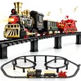 thumbnail image 1 of UFULMN Electric Train Set with 3D Elevated Tracks Quiet Mode Christmas Train Maximum Recommended Age 3+ for Kids Material, 1 of 7