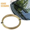thumbnail image 2 of 22m Upgrade Car Windscreen Glass Cutting Cut Out Braided Removal Wire Gold Roll, 2 of 11