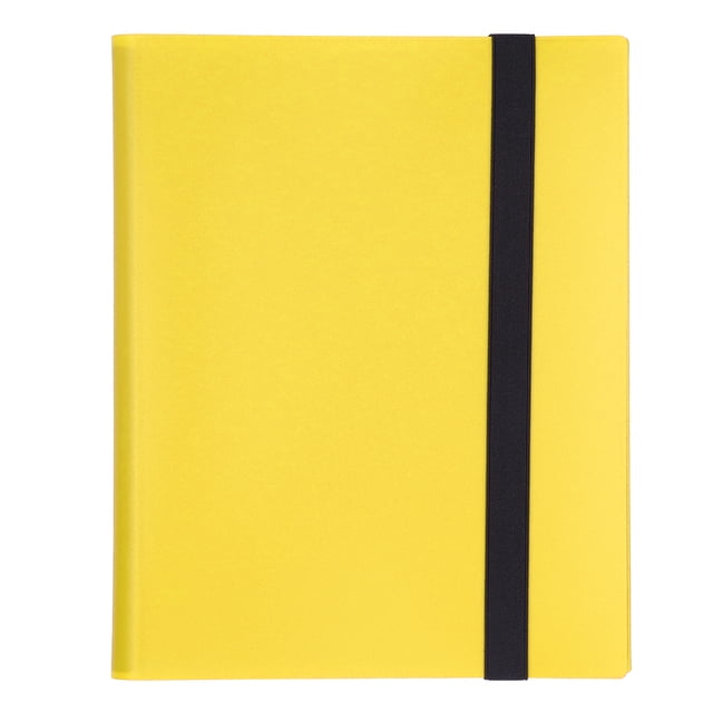 Trading Card Binder, Card Binder PP Material Colored Cover For Home For Game Card Yellow