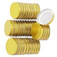 thumbnail image 1 of 12 Pcs Couvercles de Bocaux à Large Ouverture 70mm Étanches en Métal Couvercles de Remplacement, 1 of 6